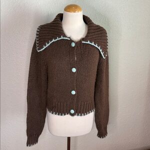 Zara Topstitching Cardigan